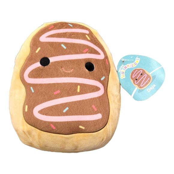 Squishmallow Deja Donut Soft Breakfast Pastry Food 8" Plush BNWT Free Ship - Picture 1 of 2